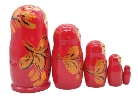 Матрешка бюджетная 11 см. 5 мест арт. 875222