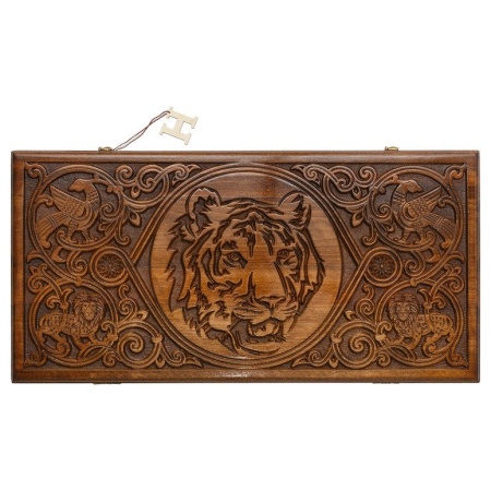 Нарды резные «Тигр» Люкс, Haleyan Артикул: kh007 