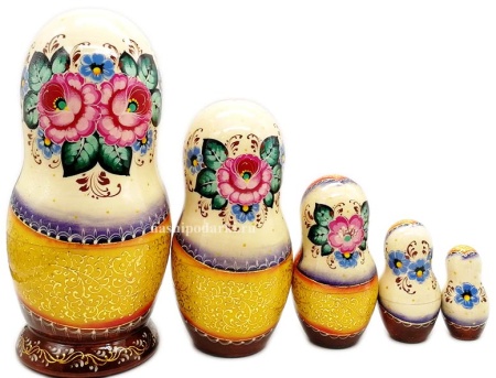 Матрешка зима 19 см. 5 мест арт. 54742215  Матрешка зима 19 см. 5 мест арт. 54742215