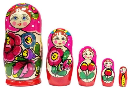 Матрешка Полхов 5 кукл 16см арт. 18535