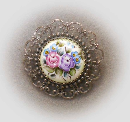 картинка Ростовская финифть Брошь арт. 1118422 