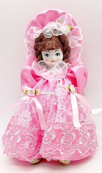 Кукла пупс в розовом платье 18 см. арт. 632889