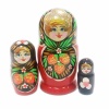 картинка Матрешка Хохлома 3 места 8см арт. 1118356