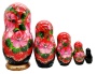 Матрешка Цветы 5 мест 18 см. арт. 797773