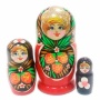 картинка Матрешка Хохлома 3 места 8см арт. 1118356