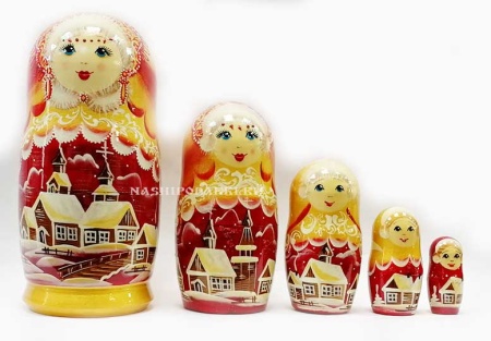 Матрешка "Авторская"  5 мест 18см арт. 72799