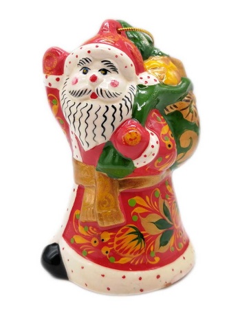 Дед мороз подвес, елочная игрушка 10 см. арт. 8752157