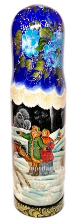 Матрешка штоф футляр "Тройка" 0.7 38х10 см. арт. 8963283