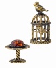 Фигурка из латуни Птички в клетке без подставки арт. 1372.1