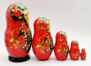 Матрешка "Красная клубничка" 17 см. 5 мест арт. 83324