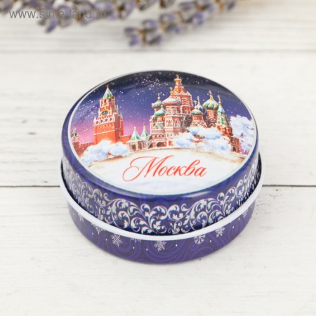 Свеча в баночке «Москва. Храм Василия Блаженного», 4,5см×2,6см арт. 3566274