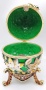 Яйцо под Фаберже "С пчелой" зеленое 16 см. арт. 677829 