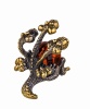 Фигурка из латуни Змей Горыныч-2 33х30 мм. арт. 149.2