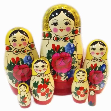 Матрешка Семеновская-хохломская 7 мест 17см арт. 1118273