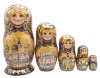 Матрешка Москва золотая 19 см. арт. 57822