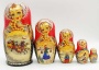 Матрешка Высокохудожественная "Зимняя тройка" 19 см. арт. 824671