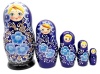Матрешка Цветы 18 см. 5 мест арт. 999888