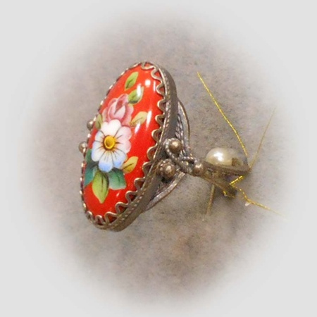 картинка Ростовская финифть Брошь арт. 1118458 