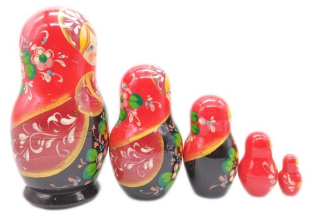 Матрешка кировская 16 см. 5 мест арт. 784488