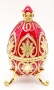 Яйцо Фаберже "Лилии" красное 11см арт. 6434671 