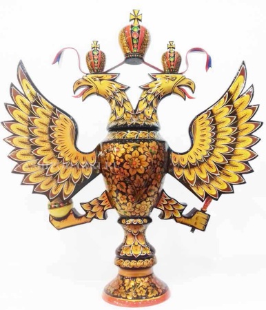 картинка Хохлома Кубок Герб России 60х54см Арт. 862449 магазин подарков