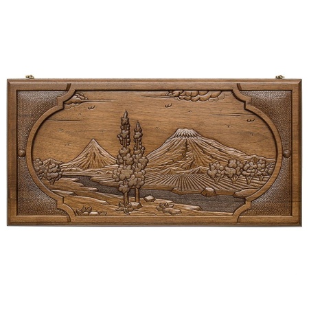 Нарды резные "Долина Арарата" 60, Haleyan Артикул: kh053-6 