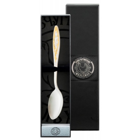 Ложка столовая "Морозко" с позолотой Артикул: С215608/8 