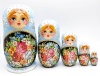 Матрешка цветы 5 мест 18 см. арт. 91861124