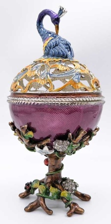 Яйцо под Фаберже "Павлин" 16 см. арт. 684329 