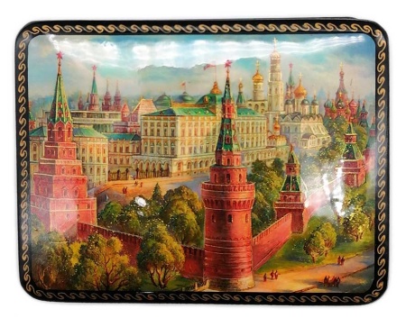 Шкатулка декупаж Москва 10х8 см. арт. 67433