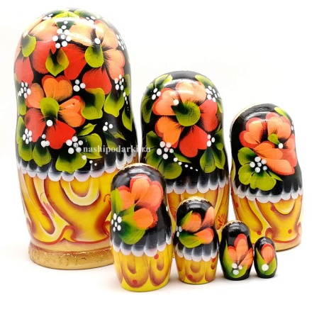 Матрешка "Москва" 7 мест 21 см. арт. 9863311