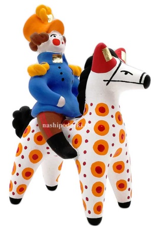 Офицер на коне дымка 12х8 см. арт. 518533