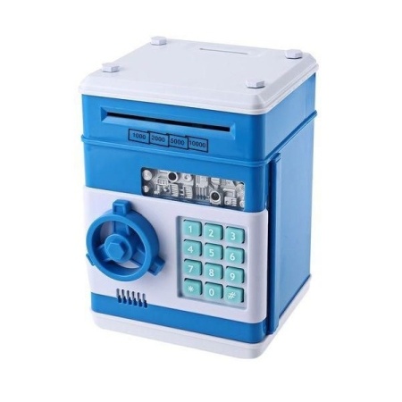  Копилка "Сейф" голубая Артикул: 4588 