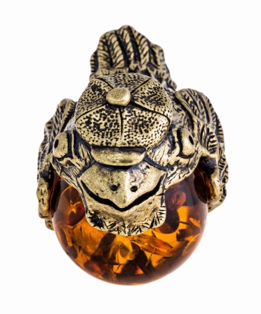 Фигурка из латуни Птица Воробей 23х30 мм. арт. 275