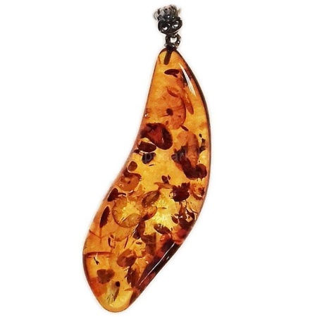 картинка Янтарь Подвеска  5.5х2см 4.31гр Арт. 190319607 магазин 
