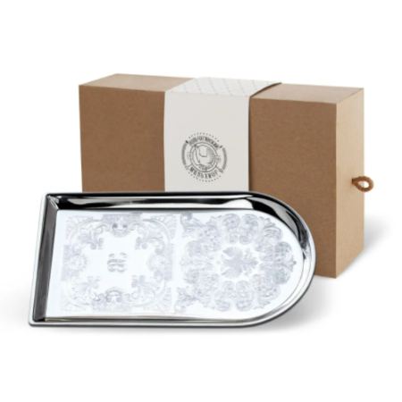 Поднос для чая никелированный Артикул: С79708 