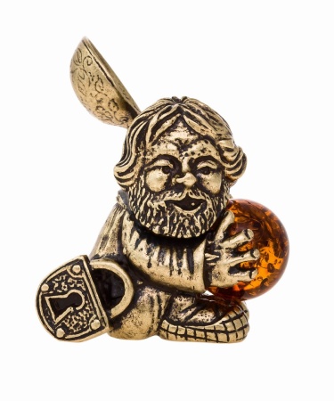 Фигурка из латуни Домовой 28х34 мм. арт. 338