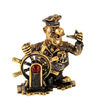 Капитан у штурвала без подставки 45х50 мм. арт. 2345.1