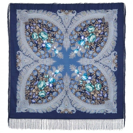 Павлопосадский платок «На гребне волны» 1735-1 