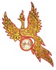 Часы Хохлома "Жар - птица" 70 см. артикль 7845544