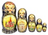 Матрешка Москва ХВБ 18 см. 5 мест арт. 64883