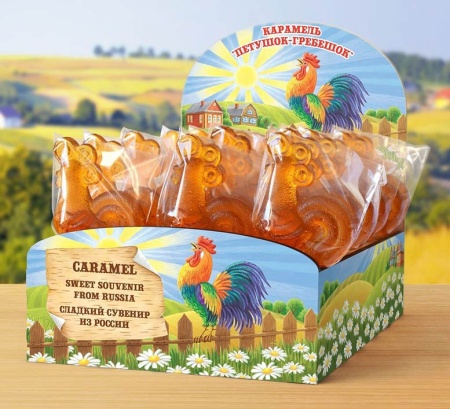 Карамель леденцовая на палочке 14 см "Петушок-гребешок" 1 шт. арт. рл11104