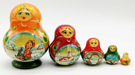 Матрешка "Емеля" 10 см. арт. 74522