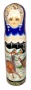 Матрешка штоф футляр "Тройка" 0.7 38х10 см. арт. 8963283