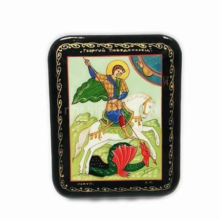 Шкатулка Холуй Георгий 8х10см арт. 1118064