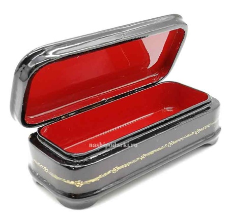 Шкатулка Палех Тройка 10х4,5 см. арт. 98327 