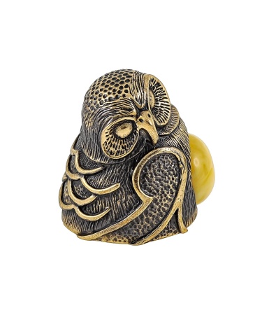 Наперсток Сова Неясыть 25х30 мм. арт. 1807 Наперсток Сова Неясыть 25х30 мм. арт. 1807