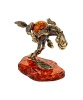 Фигурка из латуни с янтарем Лошадь Пегас 65х60 мм. арт. 418