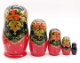Матрешка "Хохлома" 18 см. 5 мест арт. 962563  Матрешка "Хохлома" 18 см. 5 мест арт. 962563