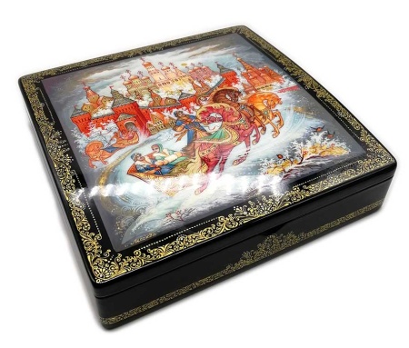 Шкатулка "Москва" Холуй 20х20 см. арт. 765352